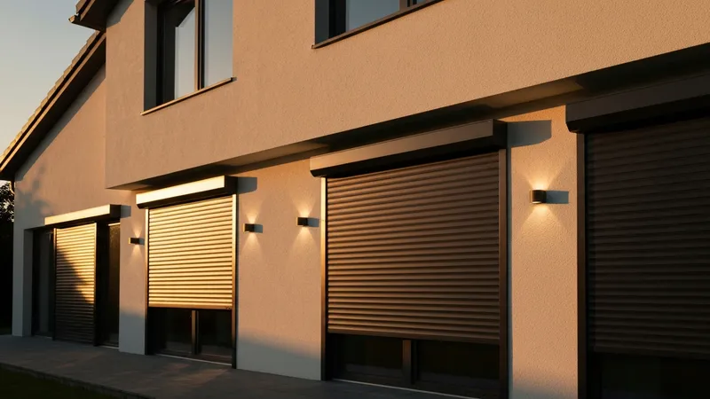 Installation professionnelle volet solaire extérieur